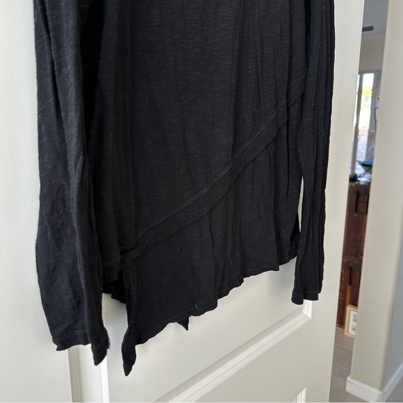 Free People Black Long Sleeve T-Shirt | Size: Large - Picture 2 of 7